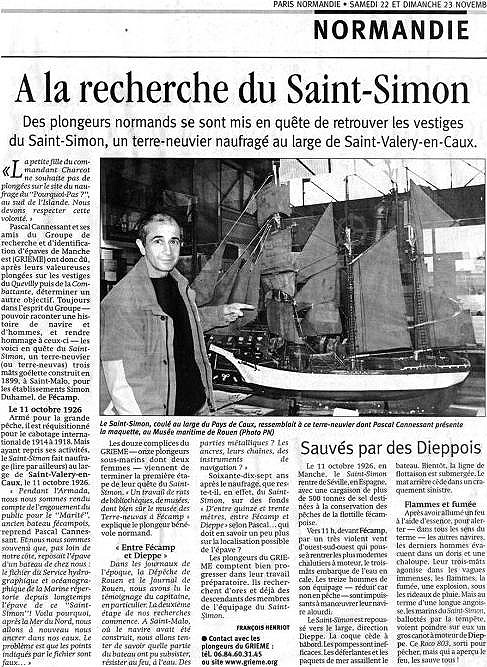 A la recherche du Saint Simon avec le G.R.I.E.M.E.