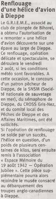 Nouvelle aventure au G.R.I.E.M.E. en Aout 2002