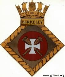 Le blason du HMS Berkeley