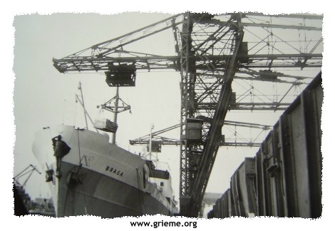 Le Braga dans le port de Dieppe