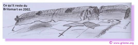 Le H.M.S. BRITOMART... ou ce qu'il en reste !