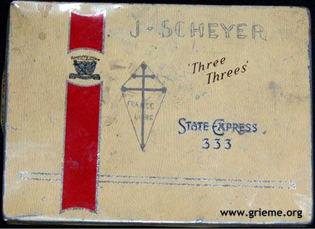 La boite à tabac de Joseph Scheyer à l'effigie des FNFL