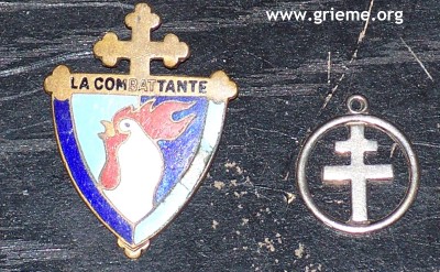 Insigne de La Combattante et des FNFL