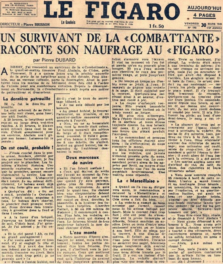 Témoignage dans le Figaro