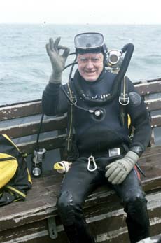 Jean Pierre JONCHERAY... prêt à plonger sur LA COMBATTANTE