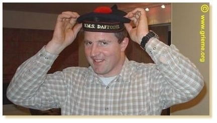 Fred arborant les couleurs du Daffodil...