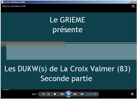 Vidéo sur les DUKW - Seconde partie