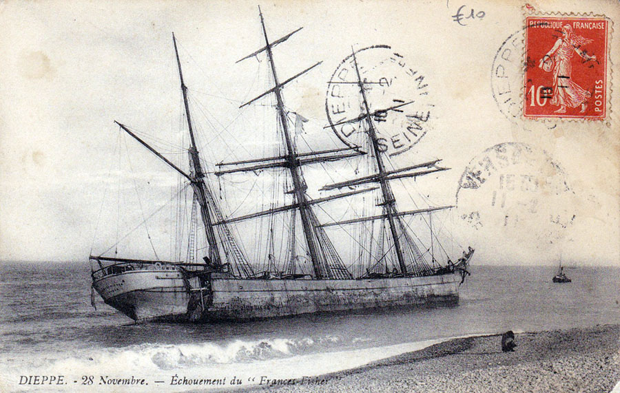 Le Frances Fisher échoué