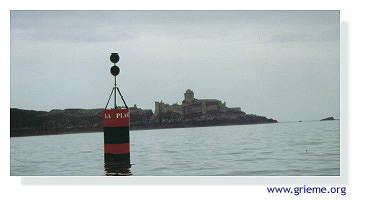 La bouée danger isolé du Laplace