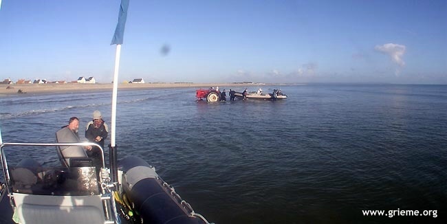 Mise à l'eau à la plage