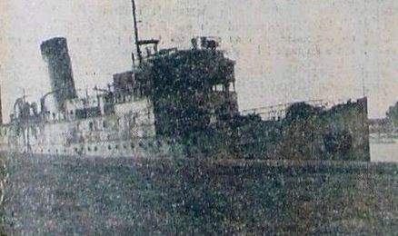 Le ROUEN à quai au Tréport peu avant sa démolition (annexe 29)
