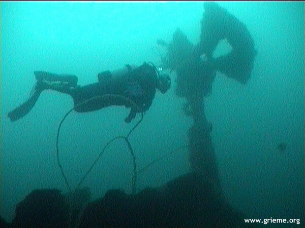 Un plongeur du <strong>GRIEME</strong> sur le secteur de barre