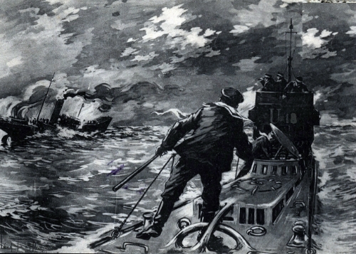 L’<strong><em>OIFJELD</em></strong> touché par l’<strong>UB 18</strong>