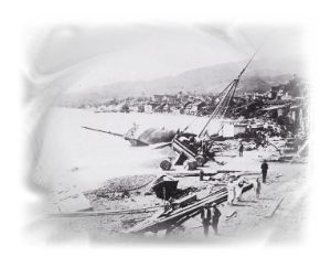 Plage de St Pierre... après la catastrophe.