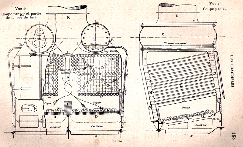 Croquis de chaudière type Lagrafel et D'Allest