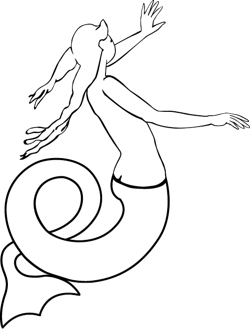 sirène trait transparente