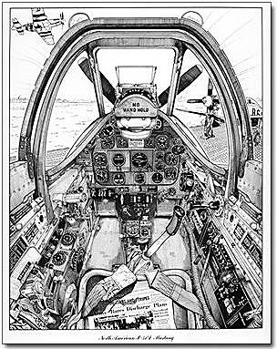Cockpit d'un Mustang