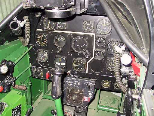 Le cockpit d'un Mustang