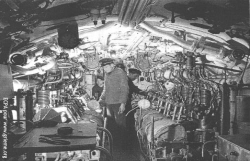 Le compartiment des diesels du Rubis